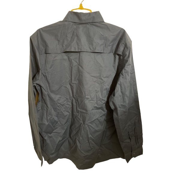 Men's Lake & Trail Long Sleeve Gray Shirt Size L Large - Picture 3 of 6